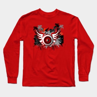 Music, Speaker with wings Long Sleeve T-Shirt